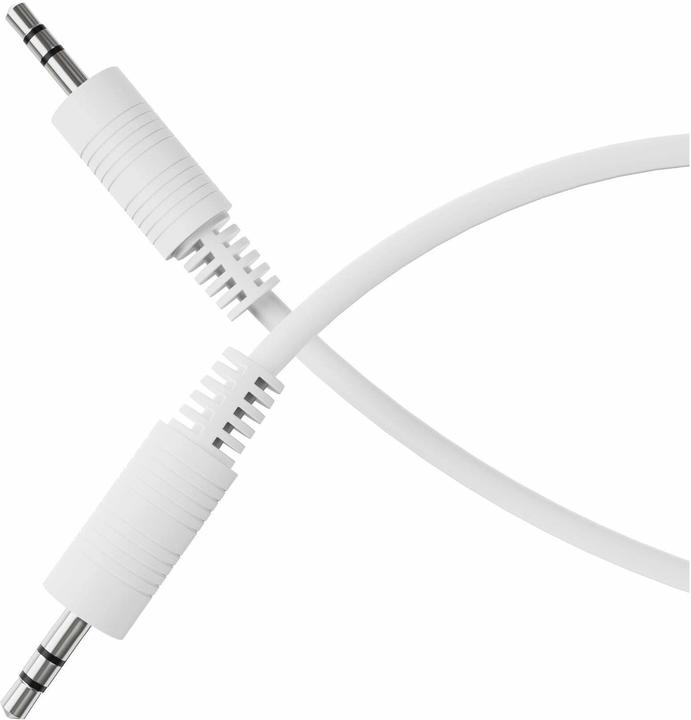 Produktbild HDgear Audio-Kabel 3.5 mm Klinke - 3.5 mm Klinke 1 m, Weiss (1 m, 3.5mm Klinke (AUX))