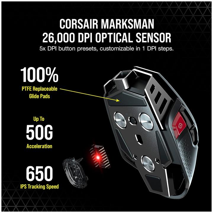 Immagine prodotto Corsair M65 RGB ULTRA (Senza fili, Cablato)