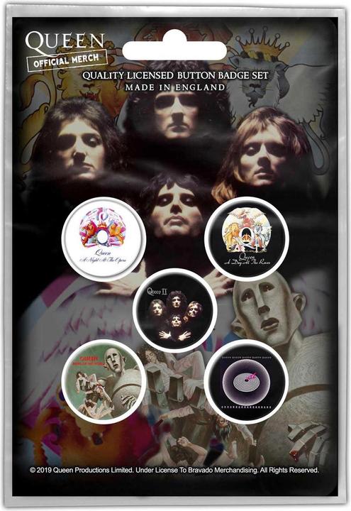 Immagine prodotto Queen Set di badge per album (confezione da 5)