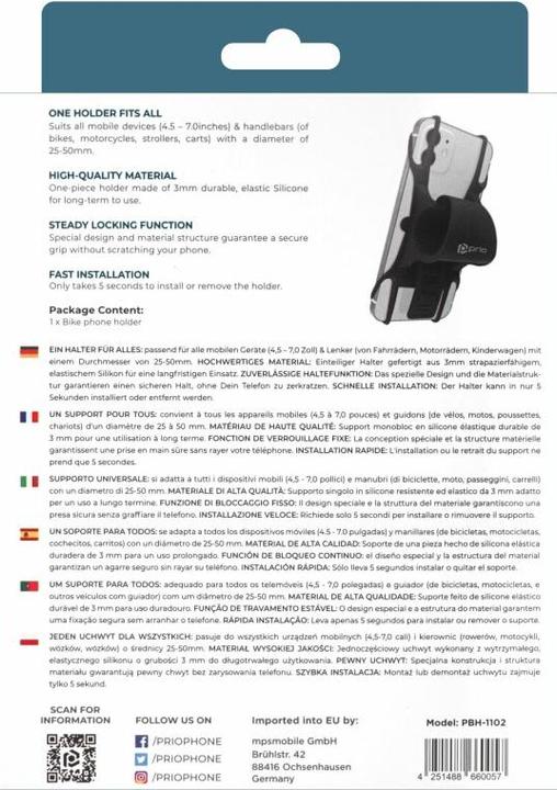 Produktbild prio Fahrrad Handyhalterung Stretch