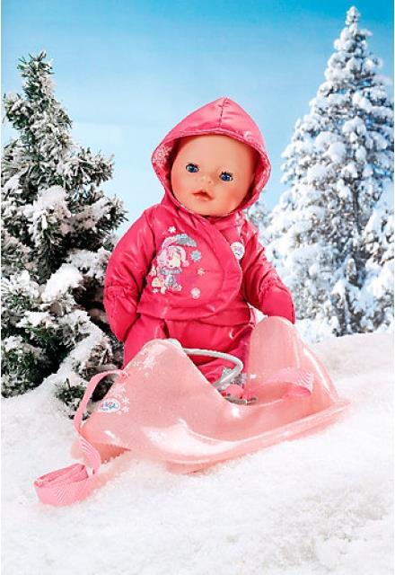 Produktbild Zapf Creation BABY Born Schlitten und Schneeanzug