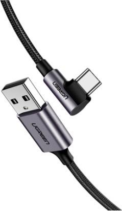 Produktbild Ugreen USB-C gewinkelt zu USB-A 2.0 A Datenkabel (2 m, USB 2.0)