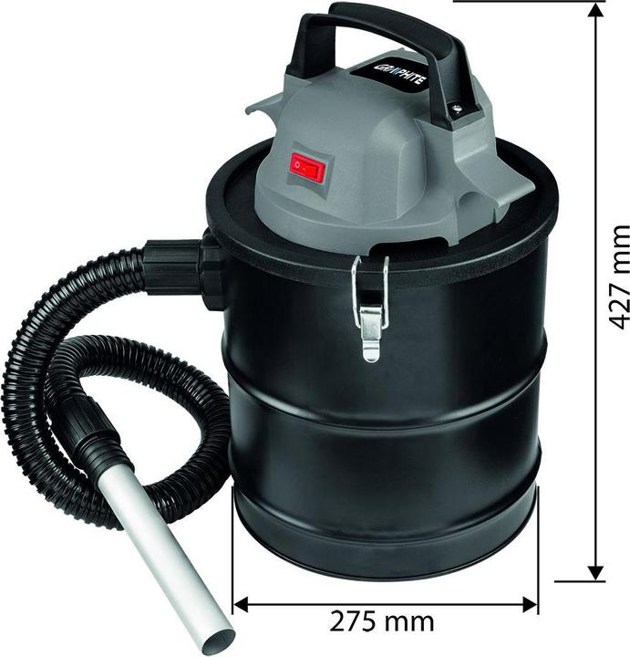 Immagine prodotto Graphite Aspirapolvere Energy+ 18V Li-lon per ceneri, serbatoio 15L (Aspirapolvere cenere)