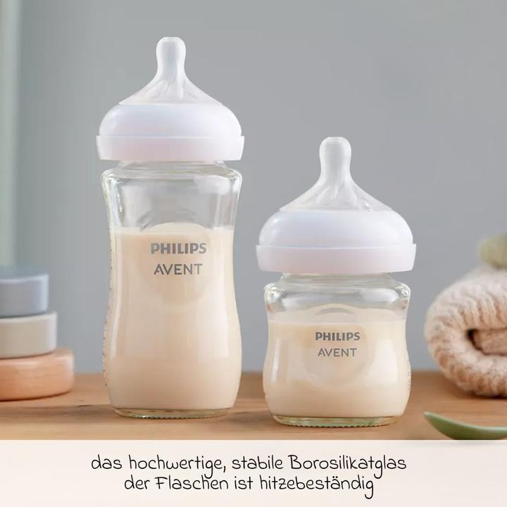 Produktbild Philips Avent Flaschenwärmer & Babykostwärmer Premium Starter-Set Glas Natural 9-tlg. -