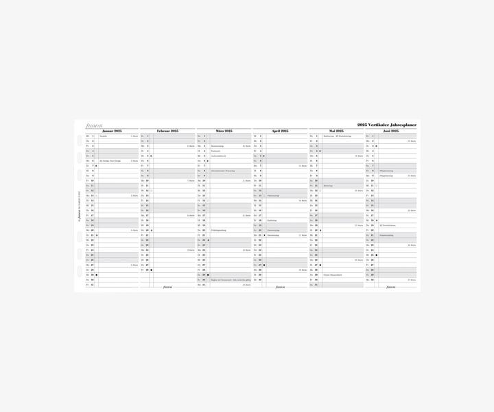 Immagine prodotto Filofax A5 PIANO ANNUALE 2025 TEDESCO (A5, Tedesco)
