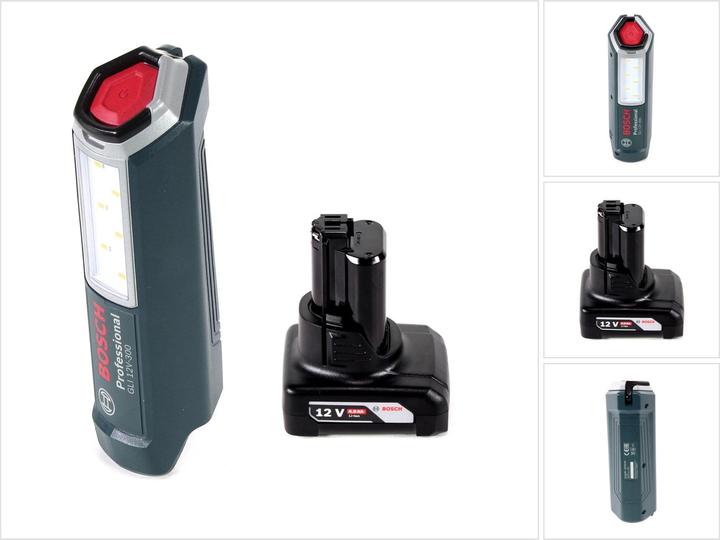 Image du produit Bosch Professional GLI 12V-300 Lampe rechargeable + 1x GBA 12V 4,0 Ah Batterie - sans chargeur (300 lm)