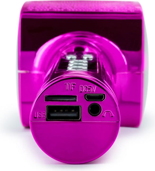 Immagine prodotto Bigben PARTY BTMIC - Microfono + altoparlante senza fili con effetti luminosi - rosa