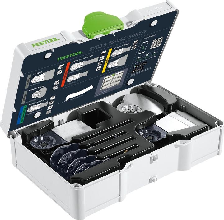 Festool Il set lame multifunzione SYS3 S 76-OSC-SORT/7