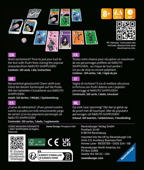 Produktbild Ravensburger Naruto Shippuden PUSH (Multilingual)