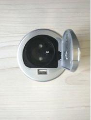 Immagine prodotto Kerkmann Presa da tavolo singola Move 190,0 cm argento con presa USB (1 x, 1.90 m)