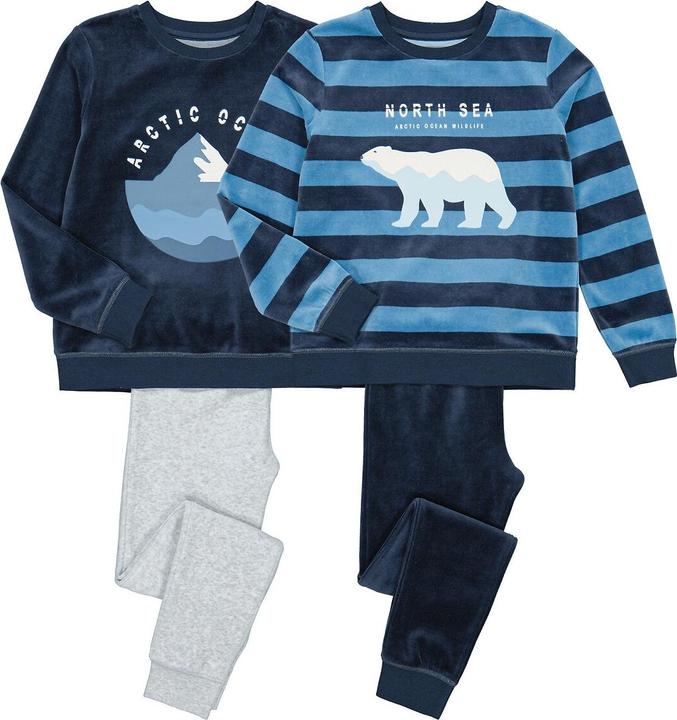 La Redoute Collections 2er-Pack Samt-Pyjamas