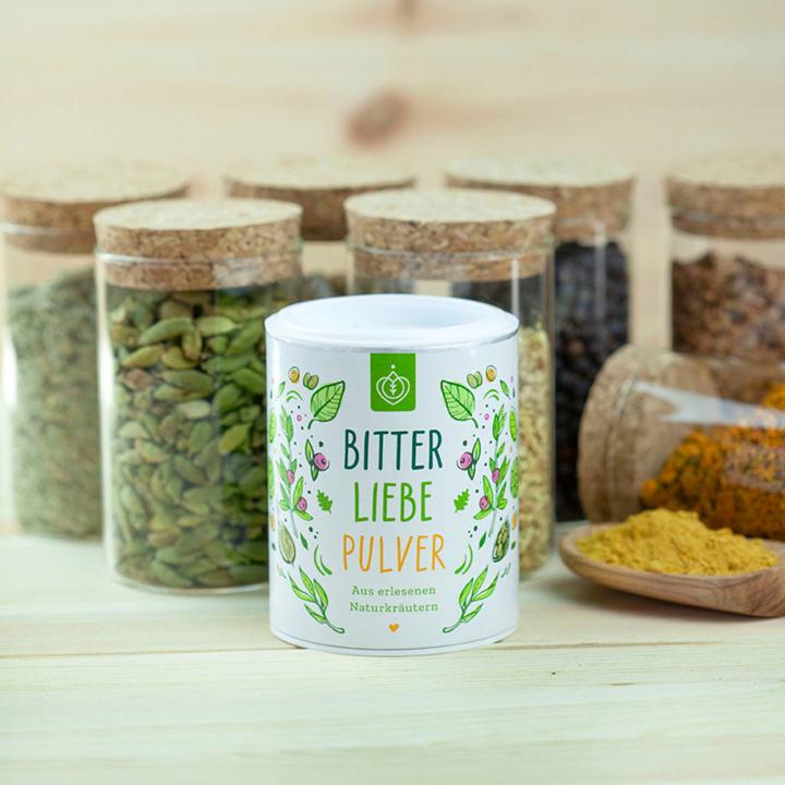 Actual product image Bitterliebe Powder from selected natural herbs 100 g (1 Piece, Powder, 100 g)