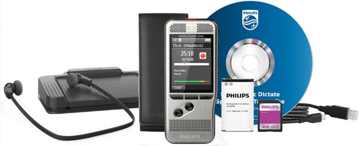 Immagine prodotto Philips Set di dettatura e riproduzione Pocket Memo DPM6700