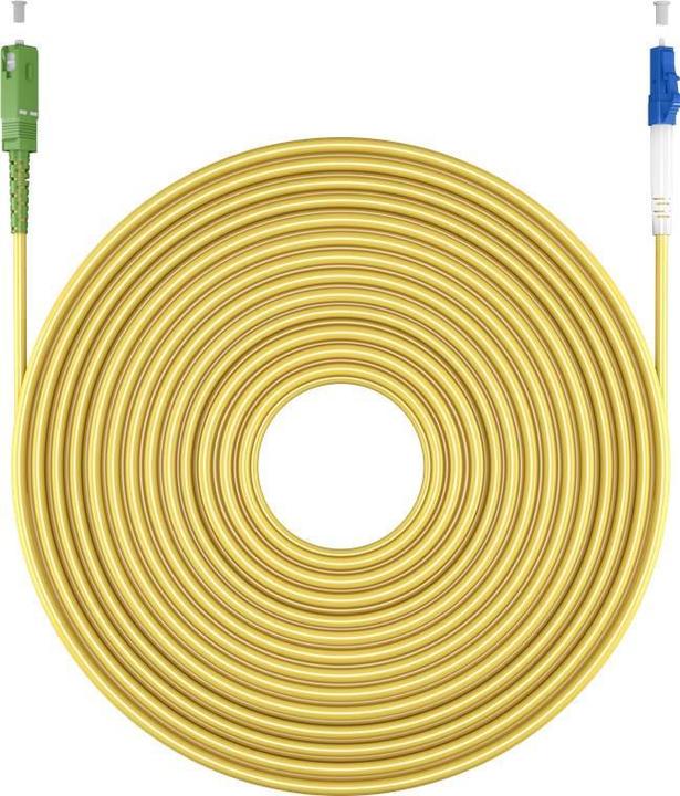 Actual product image Goobay Fibre optic cable FTTH, Singlemode OS2 Yellow, Yellow Simplex, 10 m (S/UTP, 10 m)