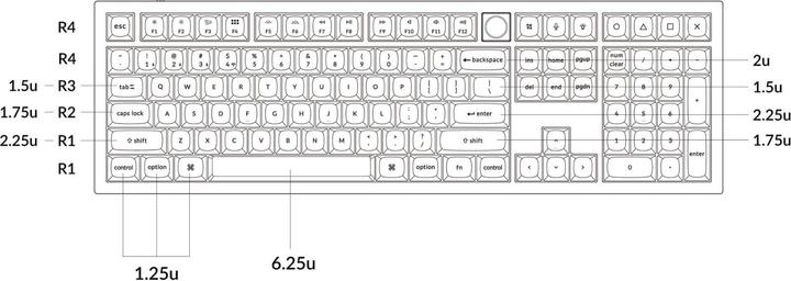Immagine prodotto Keychron Q6 HE (US, Cablato, Senza fili)