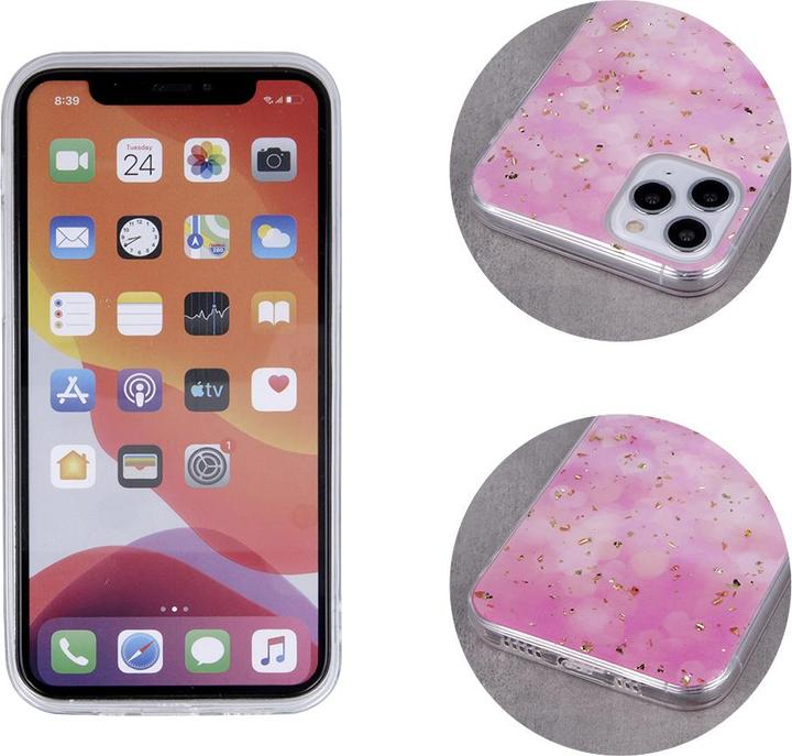 Produktbild OEM Gold Glam Hülle für Samsung Galaxy A51 Pink (Samsung Galaxy A51)