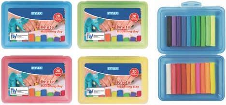 Produktbild Stylex 1 Stück Knetebox mit 20 Stangen