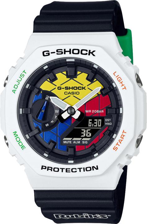 Casio G-Shock Rubik's Cube (Digitaluhr, Analoguhr, 45 mm)