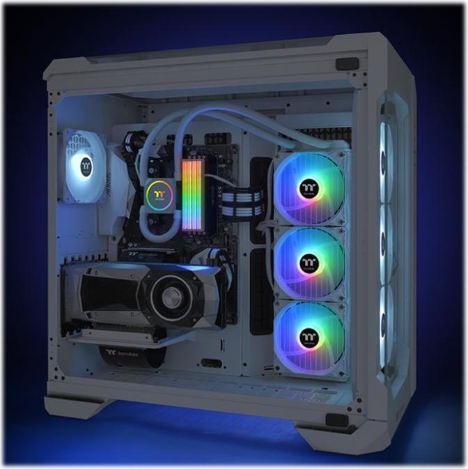 Actual product image Thermaltake Floe RC 360 CPU & Memory AIO Snow Edition