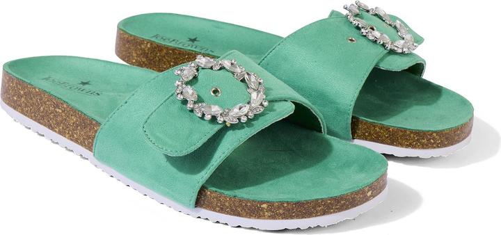 Actual product image Joe Browns Jewelled Buckle Slider Sandals (41)