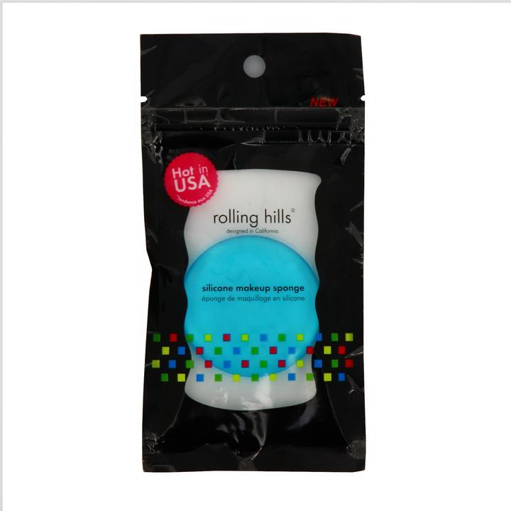 Produktbild Rolling hills Silikon Makeup Schwamm Latexfrei Waschbar Foundation Flasche Applikator Blau