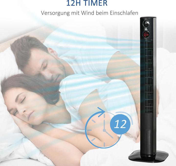 Produktbild Homcom Turmventilator mit Aroma-Diffusor (57.40 dB)