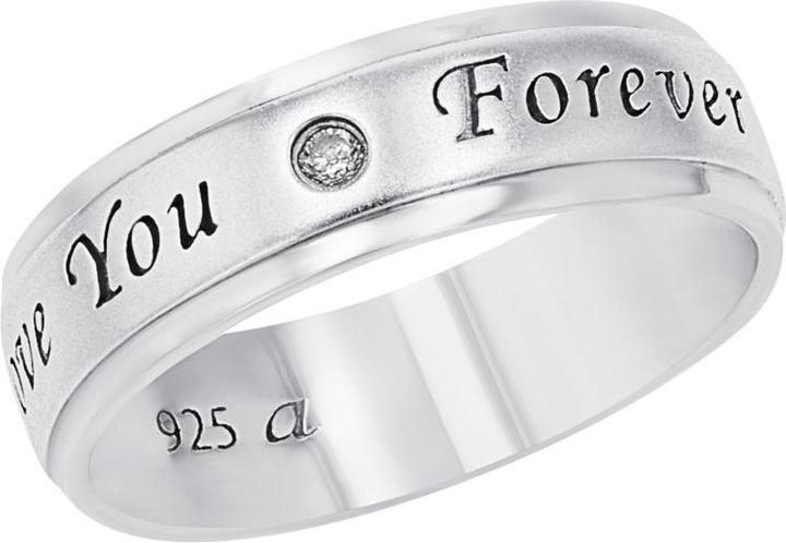 Amor Ringe für Damen und Herren, Unisex, 925 Sterling Silber, Zirkonia synth.