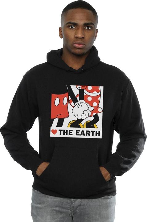 Immagine prodotto Disney Mickey Mouse Heart The Earth Felpa con Cappuccio Uomo (M)