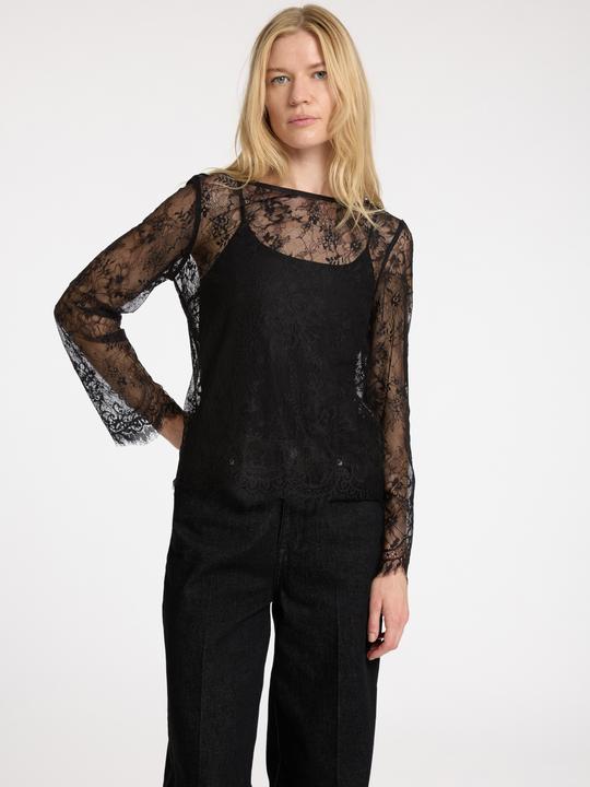 Image du produit Selected Femme Haut en dentelle avec manches longues (36)