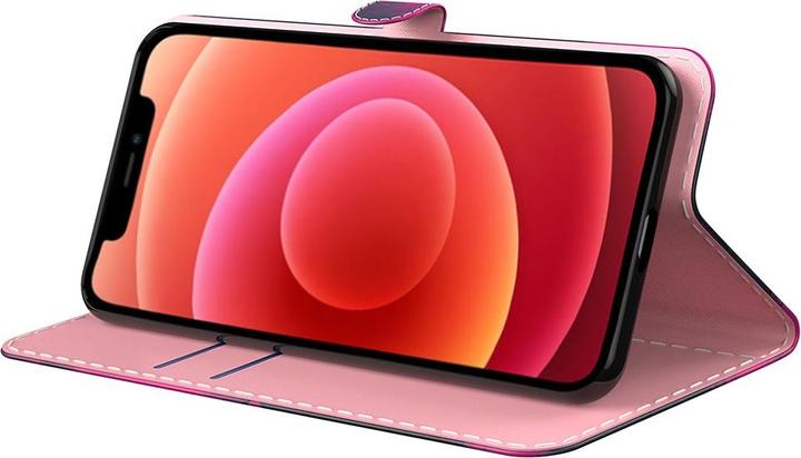 Produktbild Art iPhone 13 Pro Buch Etui Tasche mit Kartenfach Pink (Apple iPhone 13 Pro)