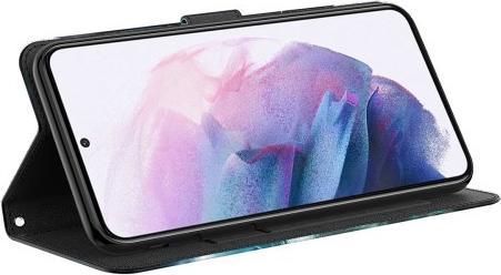 Produktbild Cover-Discount Google Pixel 6 - Etui Glitzer Effekt Blumen schwarz (Google Pixel 6)