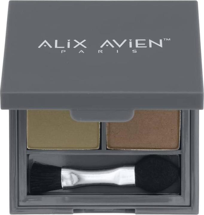 Alix Avien Duo Eyeshadow - Pearly Sage & Khaki (khaki-brown)