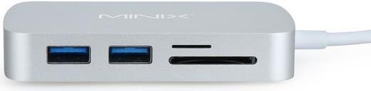 Actual product image Minix Neo-C Silver (USB-C, 3 ports)