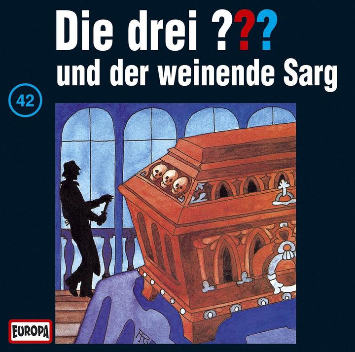 Actual product image The three DREI FRAGEZEICHEN 042 - and the weeping coffin (Alfred Hitchcock., German)