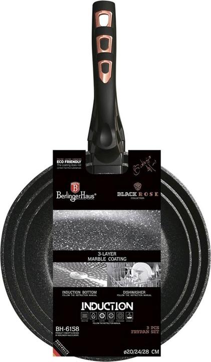 Actual product image BerlingerHaus Frying pan set (20 cm, Pan set + pot set, Aluminium)