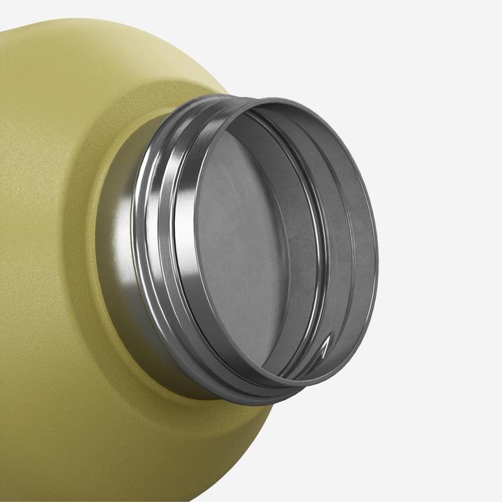 Image du produit Quechua Gourde 100 inox 1l avec bouchon à vis pour la randonnée - Flower Yellow (1 l)