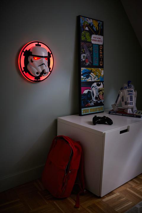 Immagine prodotto Philips Lampada da parete a LED bianca Stormtrooper, LED, da parete, ragazzo, batteria