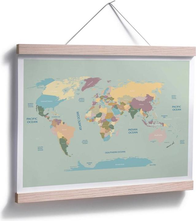Immagine prodotto Trenddeko Mappa del Mondo Vintage (30 x 24 cm)