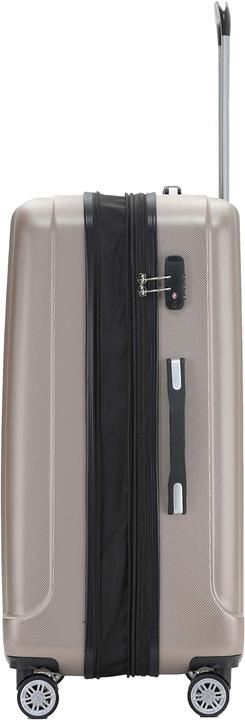 Actual product image Beibye TSA Lock 2080 Travel Case Champagne Set (115 l, M (50 - 90l), L (90 - 115l), XL (from 140l))