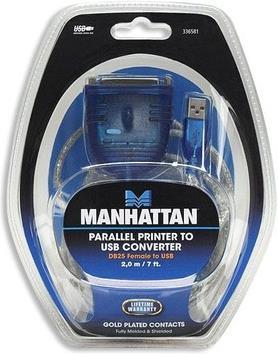 Immagine prodotto Manhattan Convertitore da USB a parallelo, 1.8m (1.80 m, Parallelo (stampante))