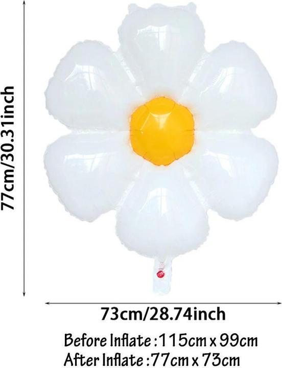 Immagine prodotto JTI Palloncini in foil a forma di fiore - 2 pezzi (2 x)