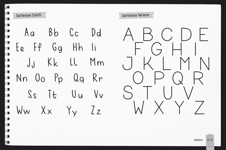 Actual product image Handlettering All you need. Die schönsten Alphabete und Schmuckelemente (German, cheeky publisher, 2019)
