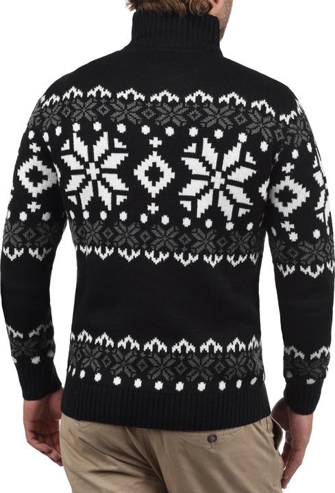 Actual product image Solid Norwin Men's Jumper Chunky Knit Pullover Troyer (M)