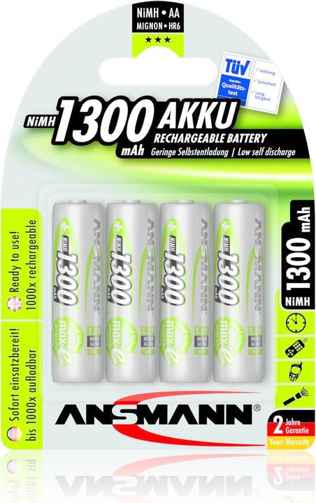 Produktbild Ansmann maxE (4 Stk., AA, 1300 mAh)