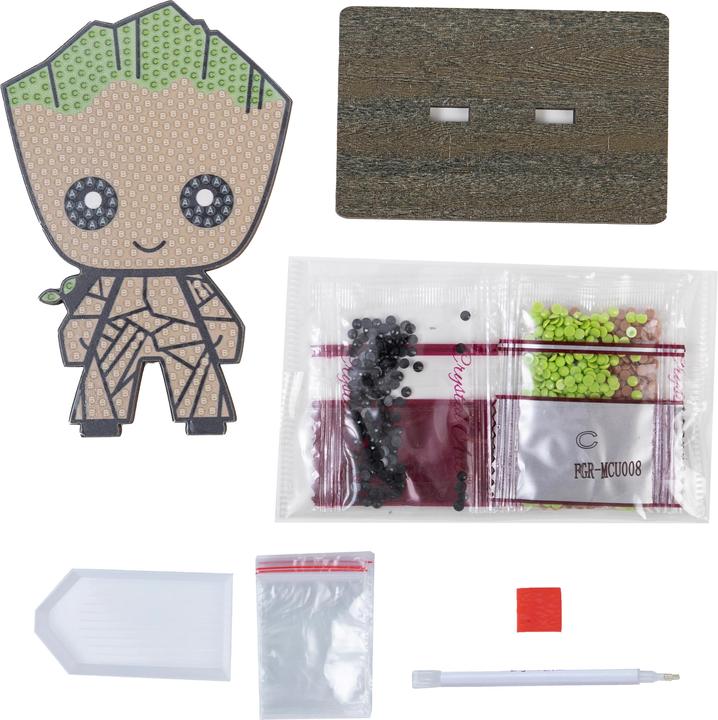 Actual product image Craft Buddy Groot, Crystal Art Figure approx. 11x8cm