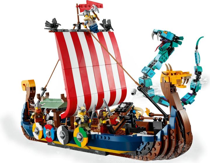 Actual product image LEGO Viking ship with Midgard serpent (31132, LEGO Creator 3-in-1)