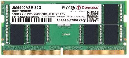 Actual product image Transcend SO-DIMM DDR5 48GB JetMemory 5600MHz 2Rx8,3Gx8,CL46,CL46,1.1V (1 x 48GB, 5600 MHz, DDR5 RAM, SO-DIMM)