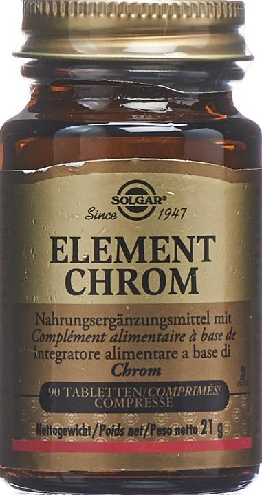 Solgar Element Chrom Tabletten (90 Stk) (90 Stück, Tabletten, 120 g)