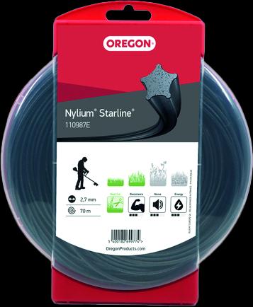 Image du produit Oregon Fil Nylium Starline 2.7 mm x 70 m (Herbicide, Pièces de rechange pour machines de jardinage)