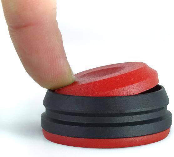 Actual product image keepdrum Speaker speaker feet SSA300 8-piece in red